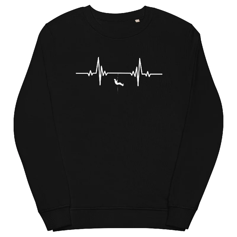 Heartbeat sport rock climbing - Unisex Premium Organic Sweatshirt Comfy Sweatshirts for Fall