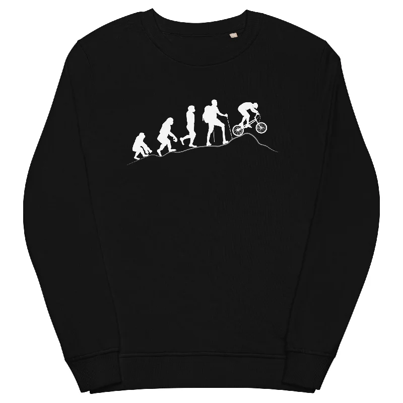 Mountainbike Evolution - (M) - Unisex Premium Organic Sweatshirt Sweatshirt Hoodie Collection