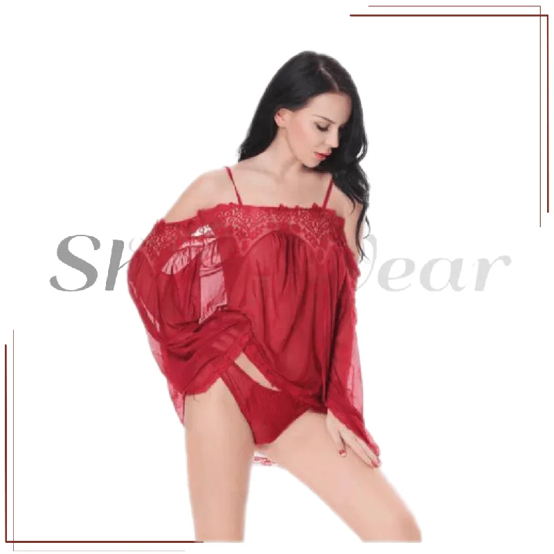 Ladies short nighty Sexy Short Babydoll Semi Transparent Nighty Nordstrom pajama sets