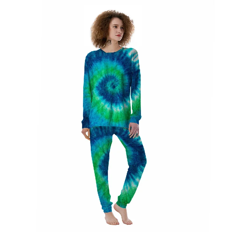 Tie Dye Spiral Print Women's Pajamas High-end pajama sets