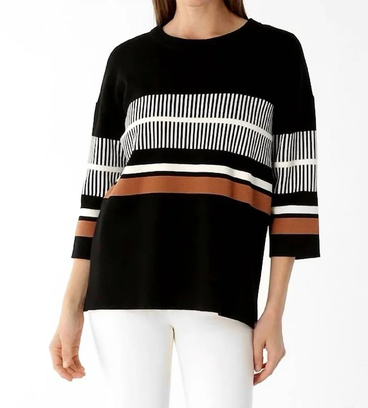 Margaret Multi-Tone Sweater In Black Gucci sweaters