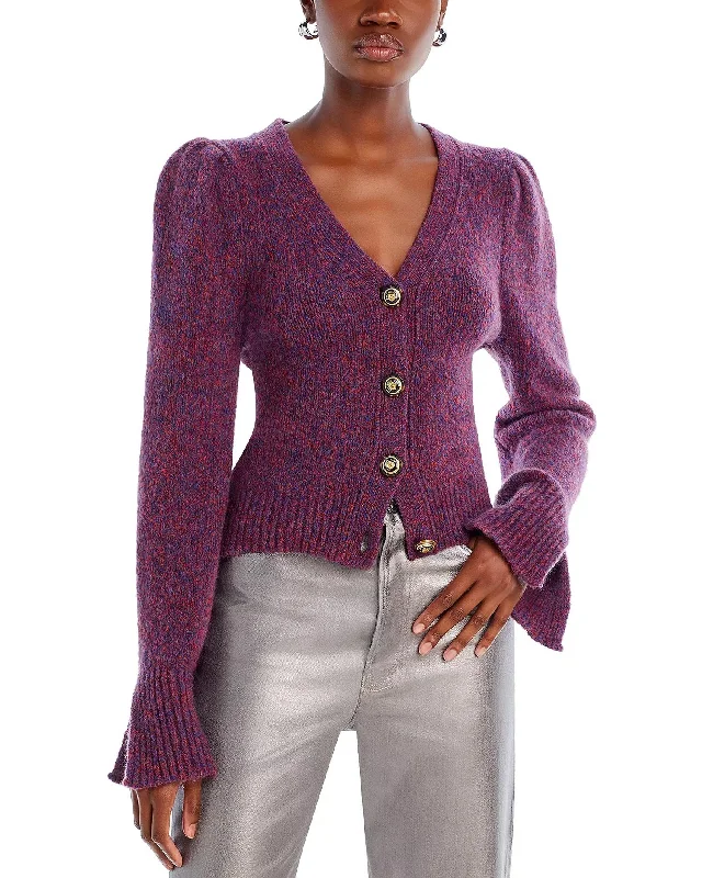 Ubah Cardigan In Red Multi Classic sweaters