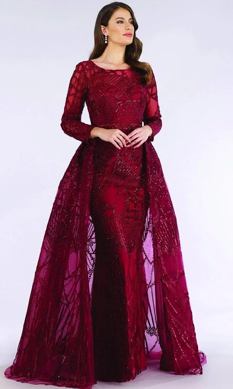 Lara Dresses 29633 - Long Sleeve Embellished Evening Dress Designer maxi dresses