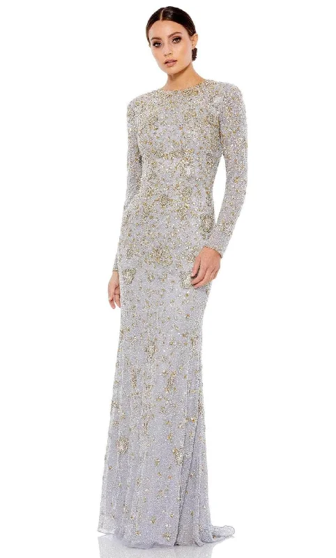 Mac Duggal 5308 - Long Sleeve Embellished Dress Best maxi dresses for casual wear