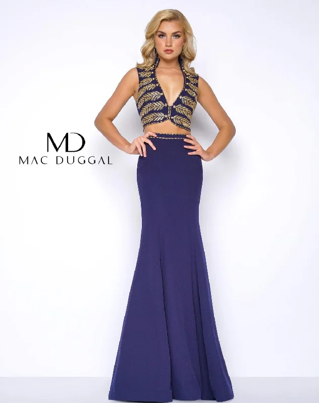 Mac Duggal 48449 Long Formal Two Piece Prom Dress Sexy little black maxi dresses