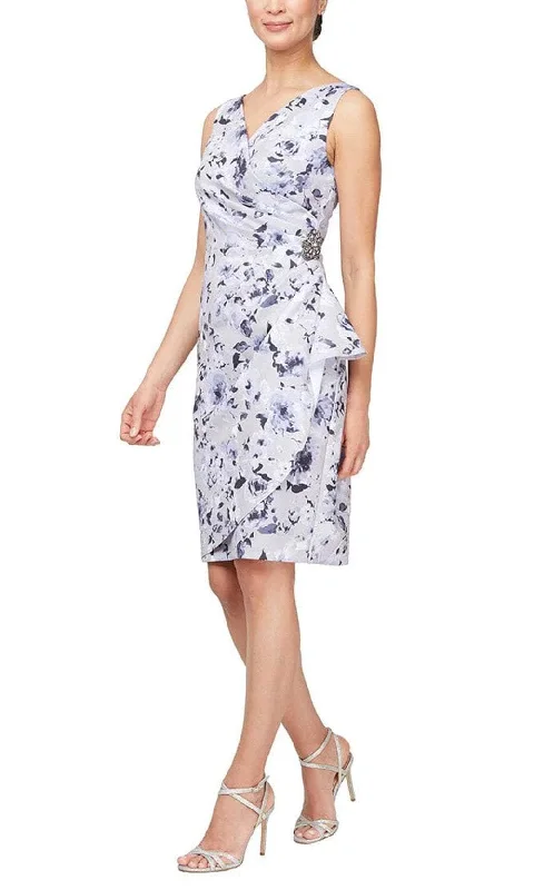 Alex Evenings 8160433 - Short Floral Dress Lace floral dresses