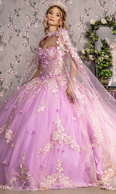 GLS by Gloria GL3467 - Sweetheart Floral Ballgown Vintage floral dresses