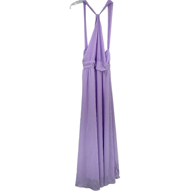 NWD Petal and Pup Women's Lavender Purple Halter Maxi Fit & Flare Dress Size S Vintage Maxi Skirt