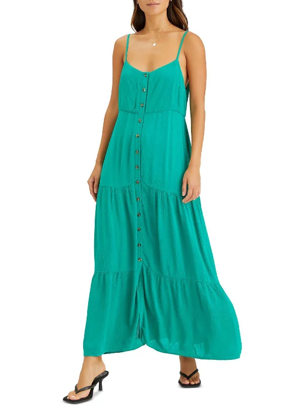 Traveler Womens Sleeveless Long Maxi Dress Flowy Maxi Skirt