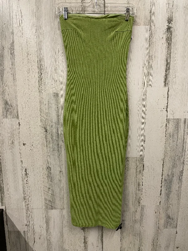 Green Dress Casual Midi Fashion Nova, Size S Lace Midi Skirt